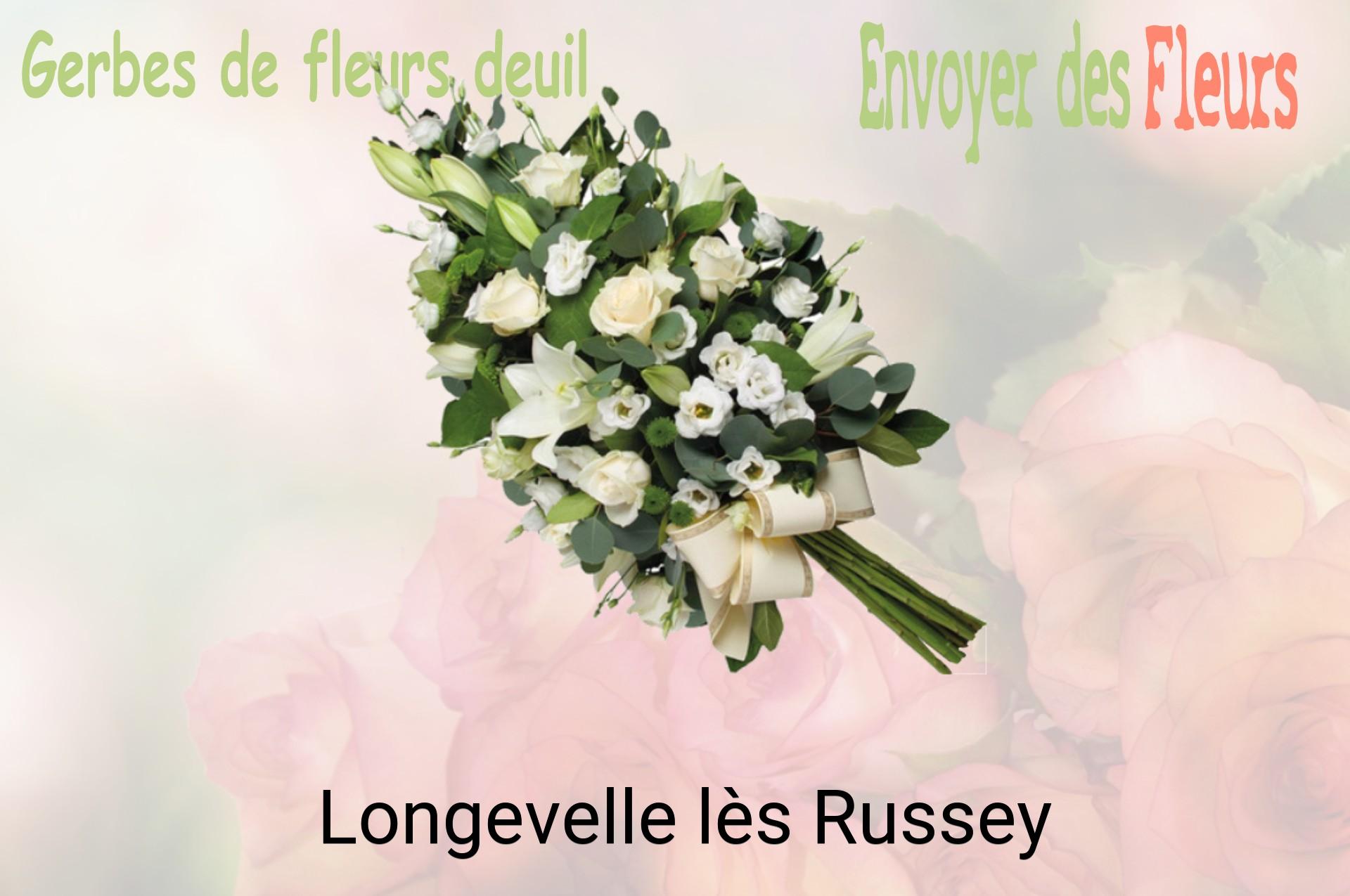 Gerbe de fleurs de deuil livrée à Longevelle-lès-Russey